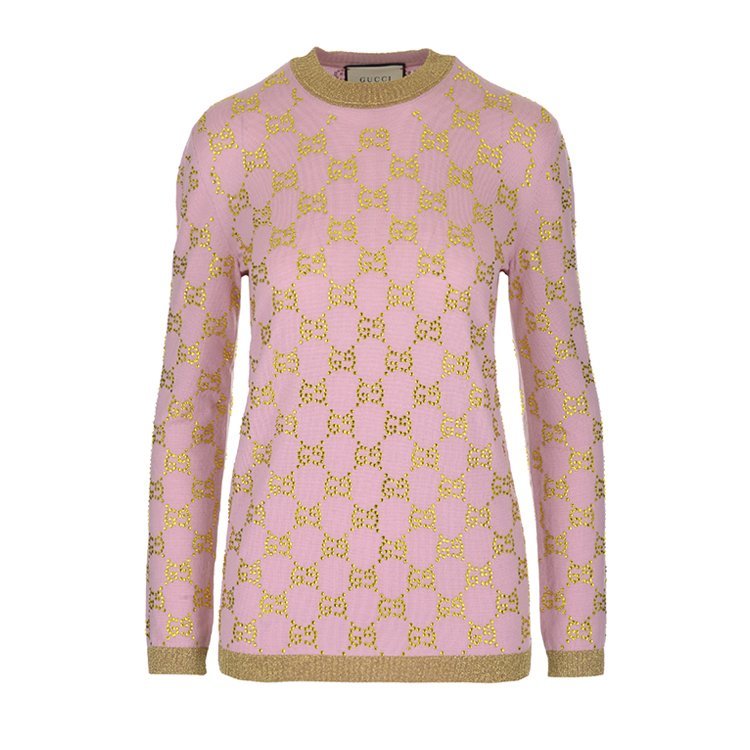 gucci/古驰 18年秋冬 女性 经典花纹 印花 女士针织衫/毛衣 539722/x