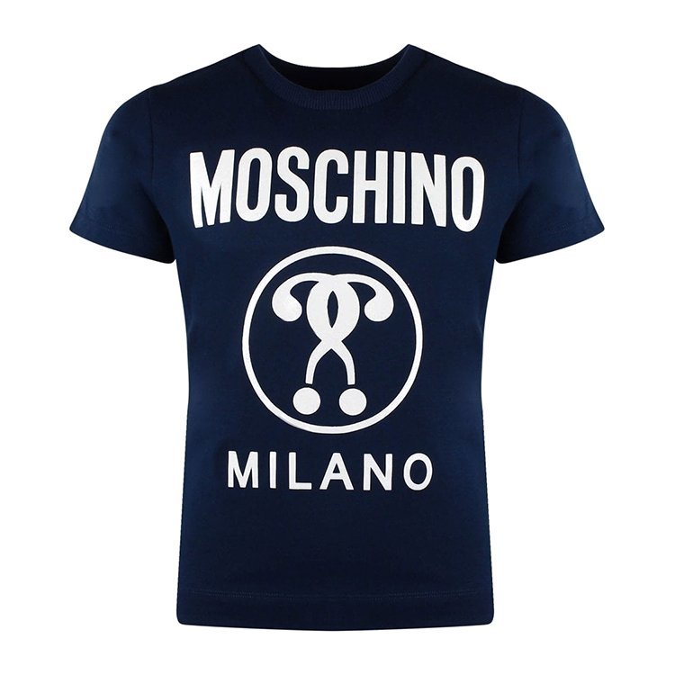 MOSCHINO LOGO,FENDI logo moschino kids/moschino kids 18年秋冬 男童 logo 短袖 黄色 儿童t恤