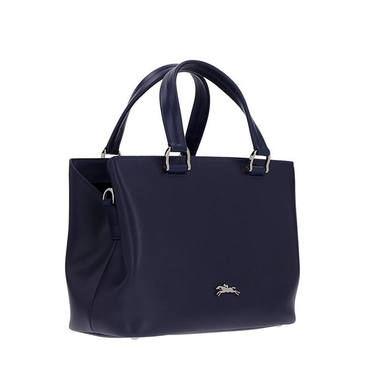 珑骧/longchamp 18年秋冬 logo 购物袋 女包 女性 蓝色 手提包