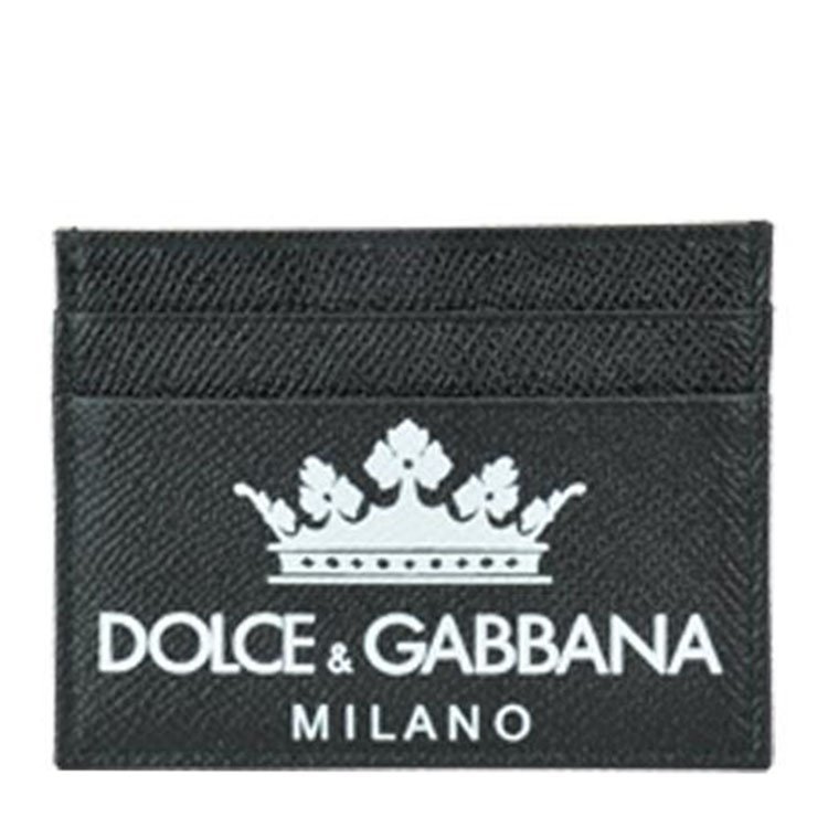 【18年秋冬】 杜嘉班纳/dolce&gabbana 男士 logo 皇冠 卡片夹