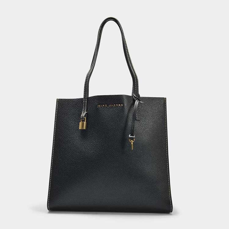 马克雅各布斯/marc jacobs 18年春夏 锁头 女包 女性 托特包 黑色