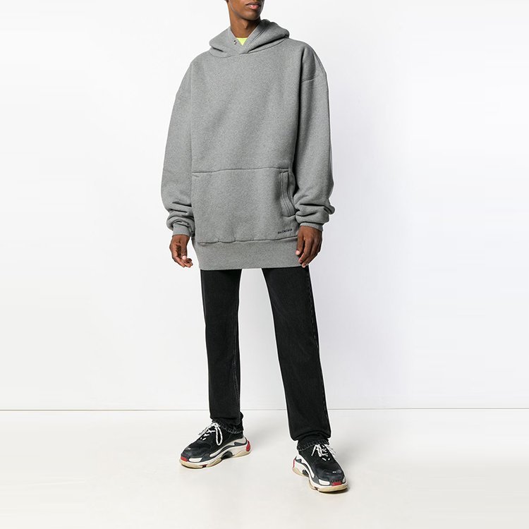 balenciaga灰色卫衣,balenciaga卫衣 巴黎世家/balenciaga 18年秋冬 男性 休闲 连帽 灰色 男卫衣 541846