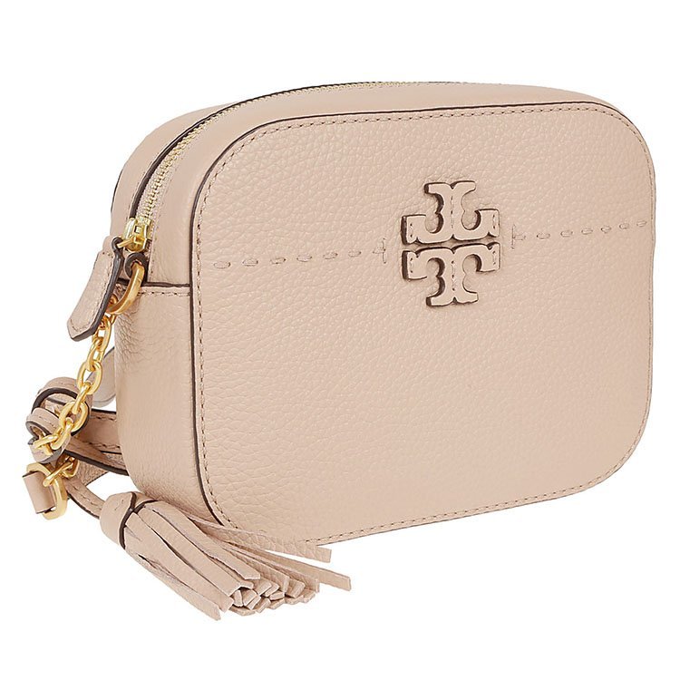 汤丽柏琦/tory burch 18年秋冬 小方包 logo 女包 女性 粉色 单肩包