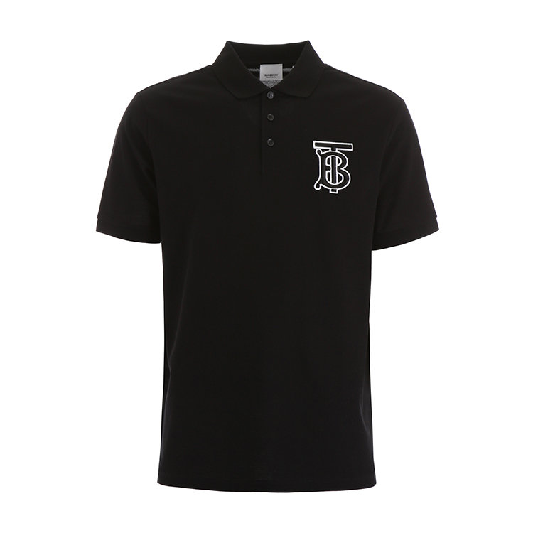 burberry(博柏利) 黑色男士短袖polo衫 l