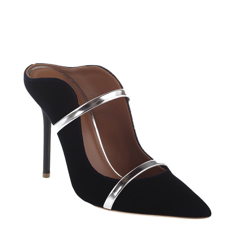 malone souliers鞋,jomalonelogo malone souliers/malone souliers 18年秋冬 女性 天鹅绒 尖头鞋 混色