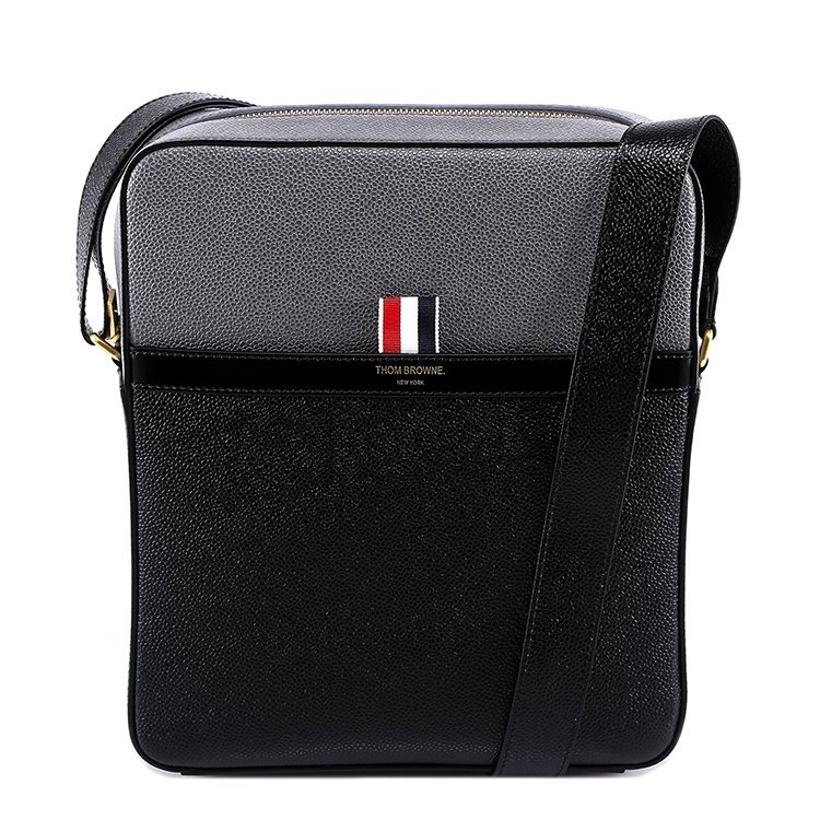 thombrowne包包,thombrowne包包女士 thom browne/thom browne 18年秋冬 条纹 字母 男包 男性 黑色 斜挎包