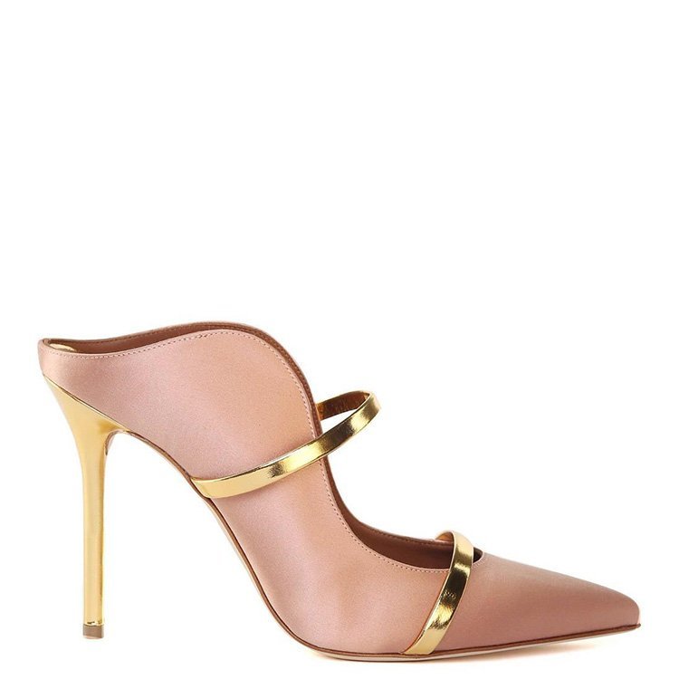 malone souliers鞋,jomalonelogo malone souliers/malone souliers 18年秋冬 女士 尖头鞋 复古 桃红色