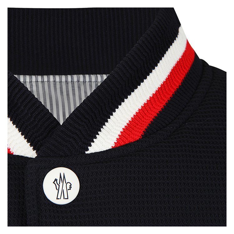 蒙克莱/moncler 18年春夏 男性 蒙口 logo款 修身 海军蓝 男士马甲 4.