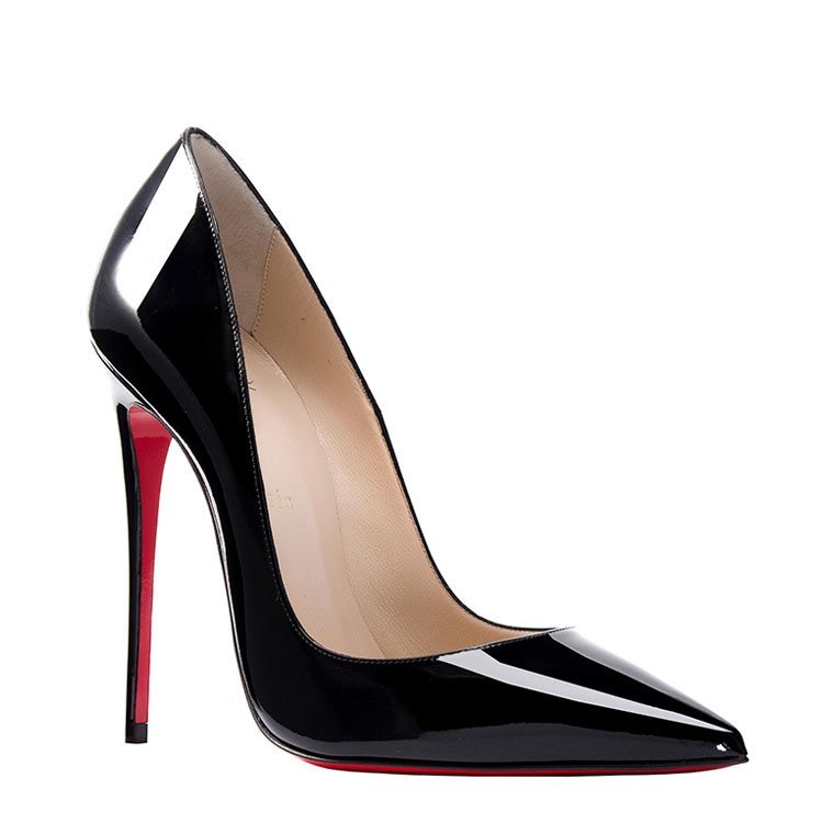 louboutin 18年秋冬 女性 尖头鞋 亮面 黑色 高跟鞋 3130694 bk01