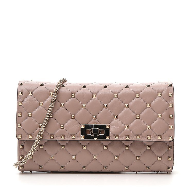 华伦天奴/valentino 19年春夏 铆钉 菱格 女包 女性 rockstud系列