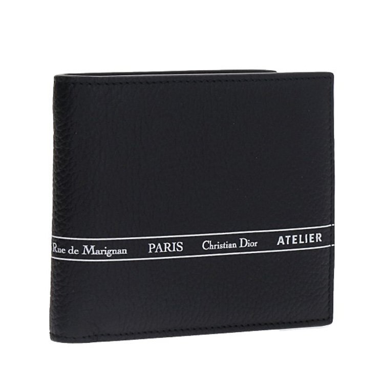 diorhommelogo,diorhomme 迪奥桀傲/dior homme 18年春夏 logo 男士 黑色 钱包 2atbh027xyn_h