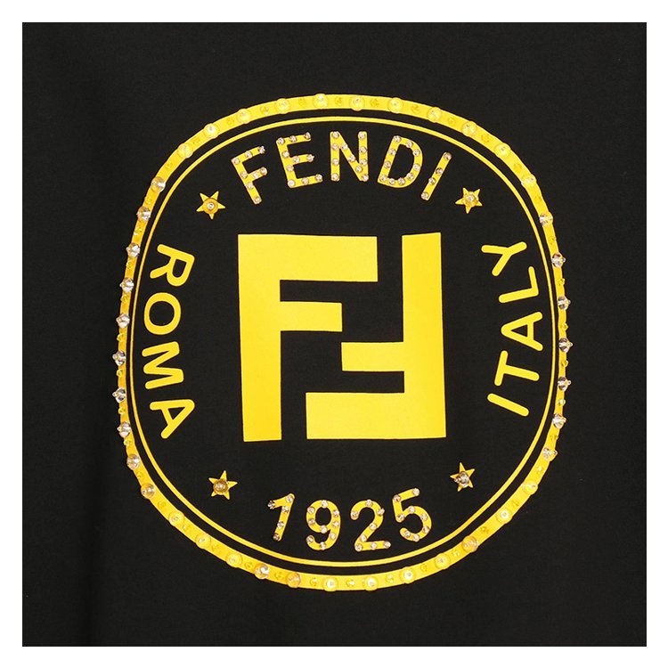 芬迪/fendi 18年秋冬 女性 字母 星星 黑色 女士针织衫/毛衣 fs7034