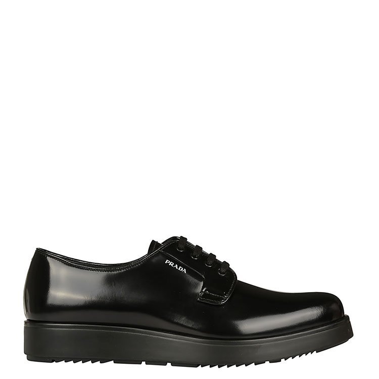 普拉达/prada 18年秋冬 牛津鞋 男性 绑带 黑色 商务休闲鞋 2eg261p39