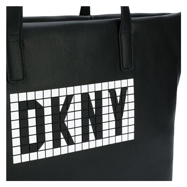 唐娜 凯伦/dkny 18年秋冬 logo 女包 女性 饺子包 黑/白 单肩包 r83aq