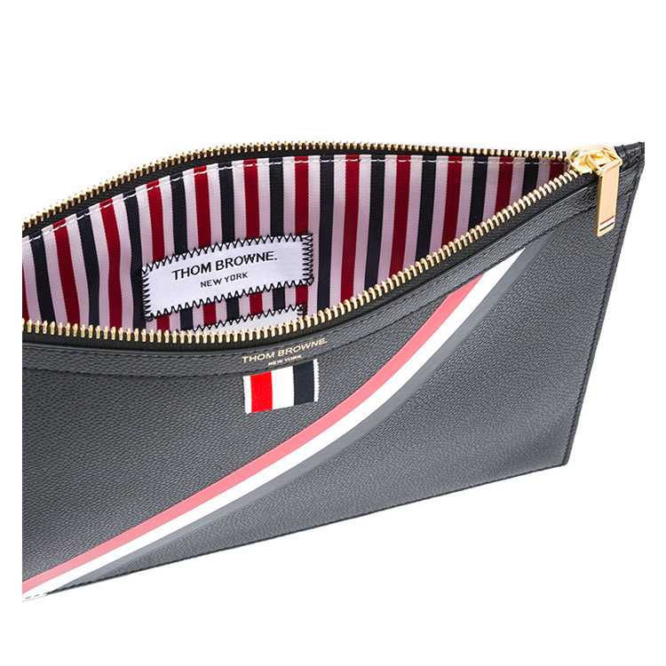 thombrowne包包,thombrowne包包女士 thom browne/thom browne 18年春夏 时尚 男包 手包 男性 黑色 手拿包