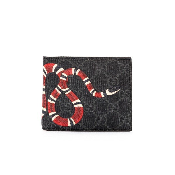 古驰/gucci 18年秋冬 蛇 经典logo 男包 男性 gucci 黑色 钱包 pp07x