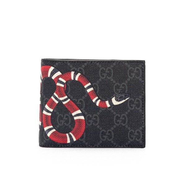 古驰/gucci 18年秋冬 蛇 经典logo 男包 男性 gucci 黑色 钱包 pp07x