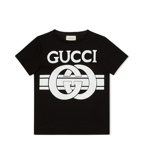 古驰/gucci 19年春夏 logo 男童 短袖 gg logo 儿童t恤 547559#xjahv