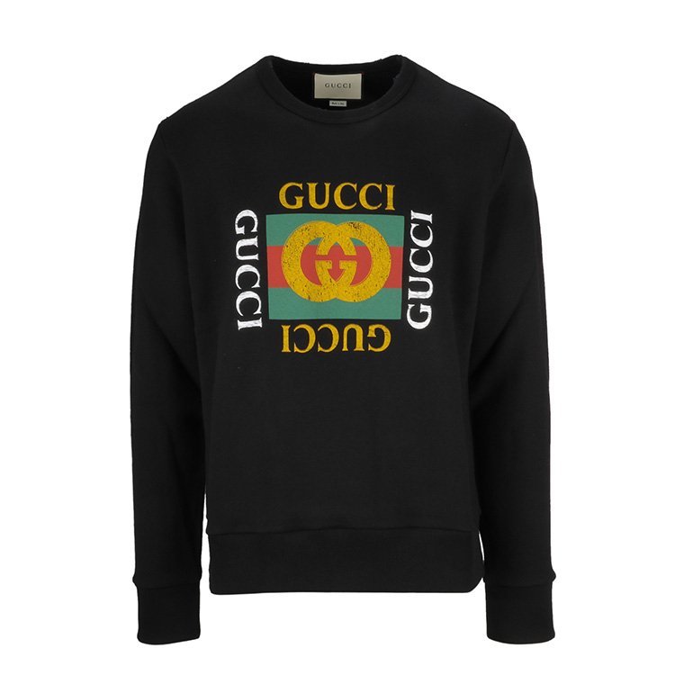 古驰/gucci 19年春夏 男性 logo 百搭 黑色 男卫衣 454569 x5j57_1015