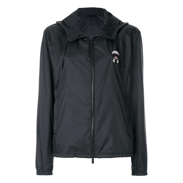 芬迪/fendi 18年春夏 冲锋衣 男性 宽松 拉链 黑色 男士夹克 fw0832