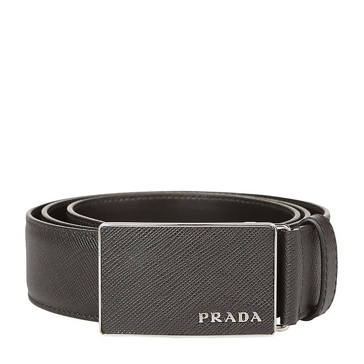 普拉达/prada 18年秋冬 男士 商务 休闲 黑色 腰带 2cm188053 f0002