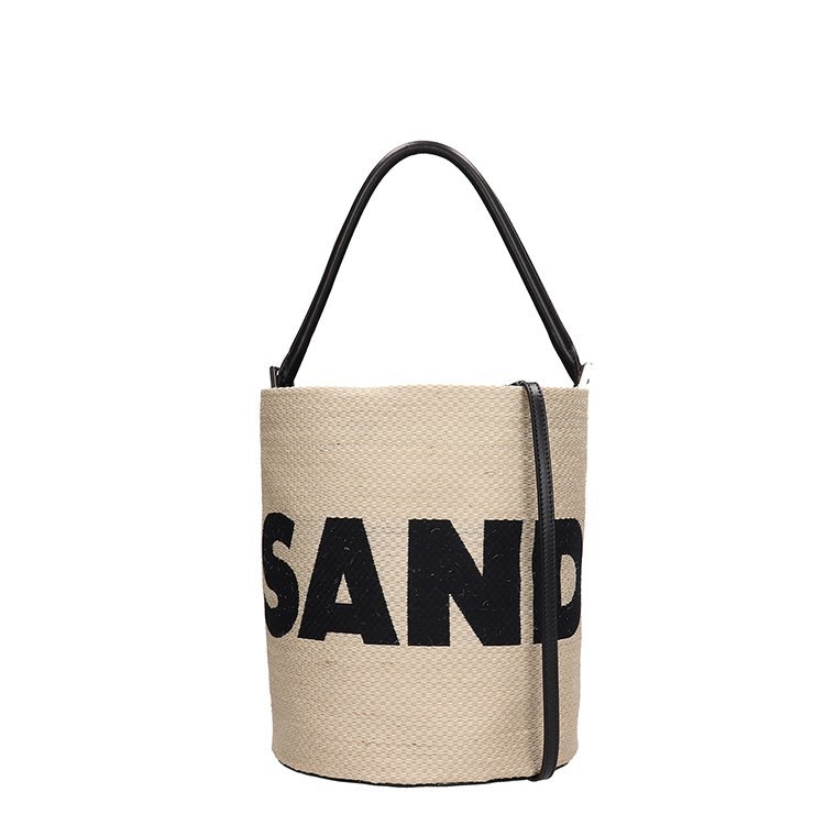 jil sander logo,margiela logo 吉尔·桑达/jil sander 19年春夏 水桶包 logo 女包 女性 单肩包 米色