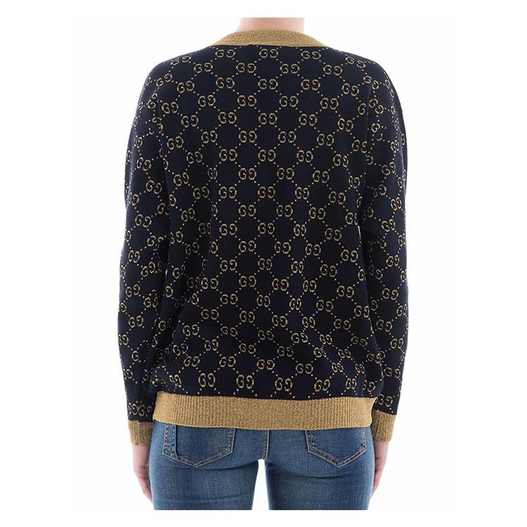 【18年秋冬】 古驰/gucci 女士 开衫 logo 女士针织衫/毛衣