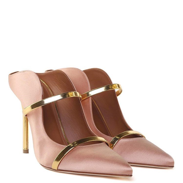 malone souliers/malone souliers 18年秋冬 女士 尖头鞋 复古 桃红色