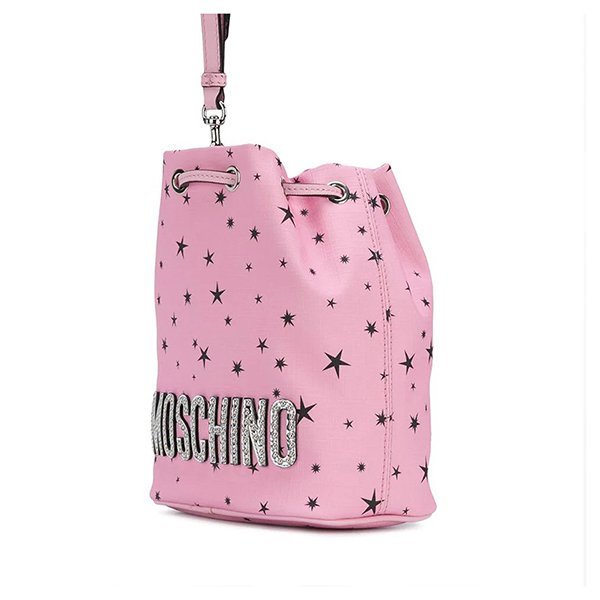 莫斯奇诺/moschino 18年秋冬 小熊 水桶包 女包 女性 粉色 单肩包