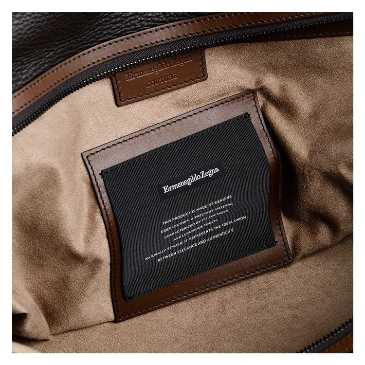杰尼亚/ermenegildo zegna 18年秋冬 字母 拉链 男包 男性 橡木色