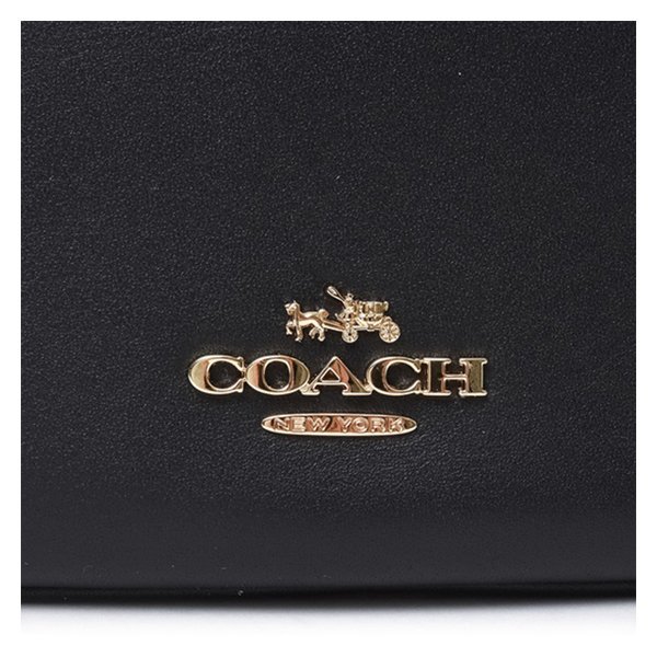 蔻驰/coach 17年春夏 女士 logo 通勤包 黑色 手提包 54446 liblk