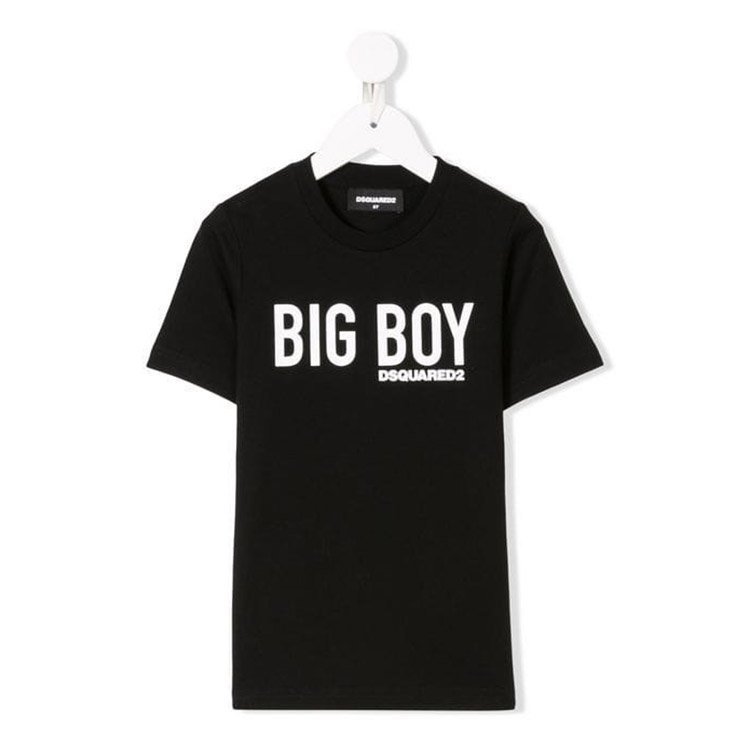 dsquared2 kids/dsquared2 kids 19年春夏 圆领 男童 logo 宽松 黑色
