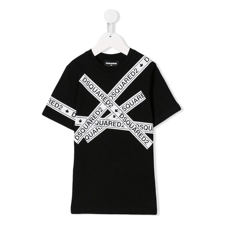 dsquared2 kids/dsquared2 kids 19年春夏 圆领 男童 字母 宽松 黑色