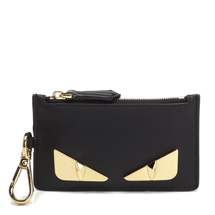 芬迪/fendi 18年秋冬 logo 小恶魔 男包 男性 黑色 钱包 7ar534 sqp