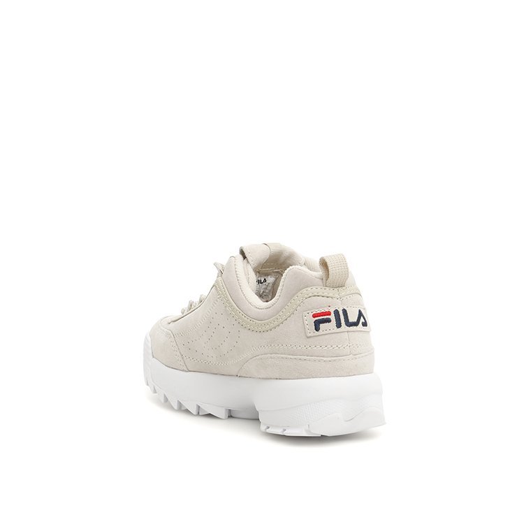 斐乐/fila 18年秋冬 logo 女 系带 老爹鞋 米色 女士板鞋/休闲鞋