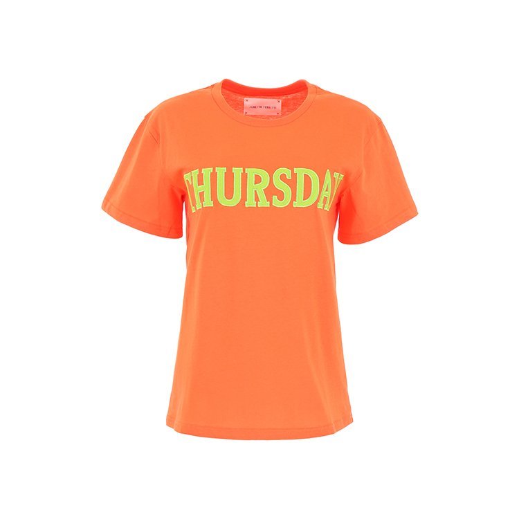 alberta ferretti/alberta ferretti 19年春夏 圆领 女士 logo 橙色