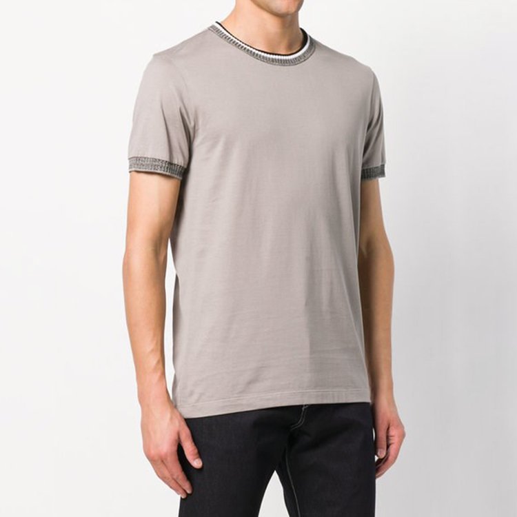 bottega veneta/葆蝶家 18年秋冬 男性 修身 简约 男士短袖t恤 465682