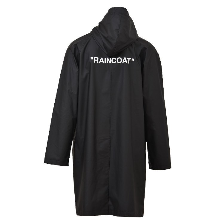 off-white/off-white 18年秋冬 男性 印花 英伦 男士风衣 omea137e18