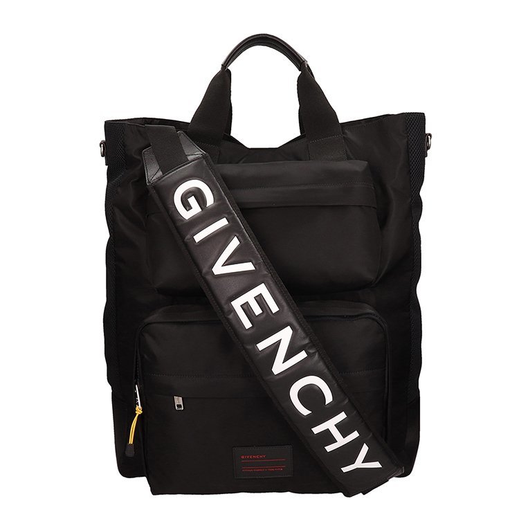 纪梵希/givenchy 18年秋冬 logo 休闲 男包 男性 方形包 黑色 手提包