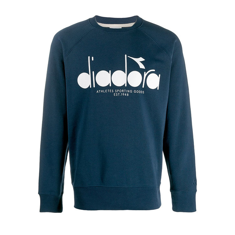 diadora/diadora 19年春夏 logo 男性 印花 海军蓝 男卫衣 173624