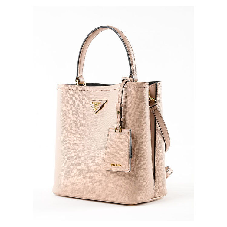 普拉达/prada 19年春夏 水桶包 女包 女性 水桶包 粉色 手提包 1ba