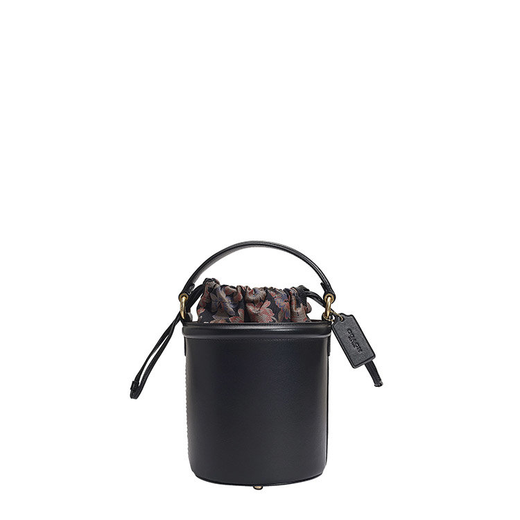 蔻驰/coach 19年秋冬 水桶包 女性 手提包 复古 黑色 单肩包 69653