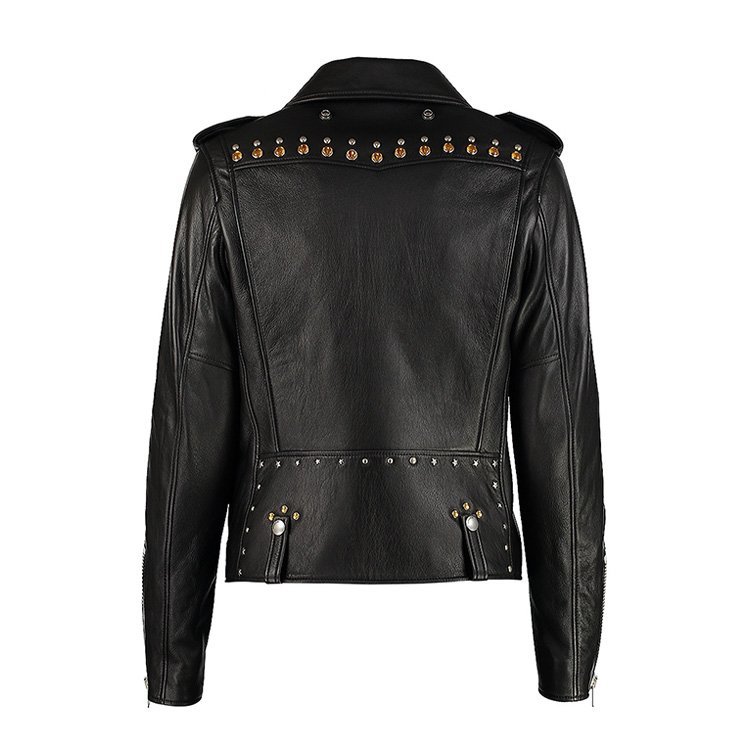 蔻驰/coach 17年秋冬 女士 修身 短款 黑色 女士皮衣 23128_black