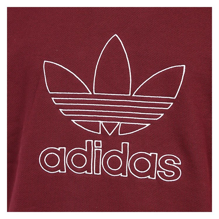 阿迪达斯/adidas 18年秋冬 男性 logo 刺绣 红色 男士运动卫衣/套头衫