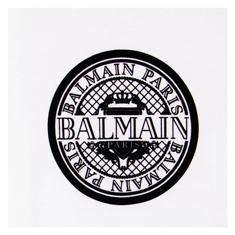 宝曼/balmain 19年春夏 圆领 男童 logo 印花 白色 儿童t恤 6k8521kx
