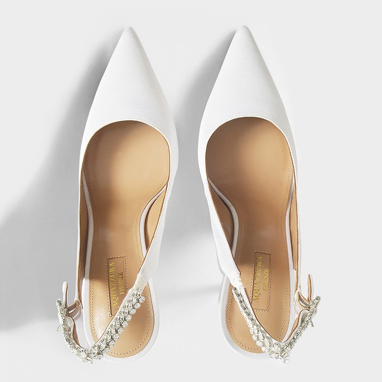 RA\/AQUAZZURA 18年春夏 女士 细跟 尖头鞋 白