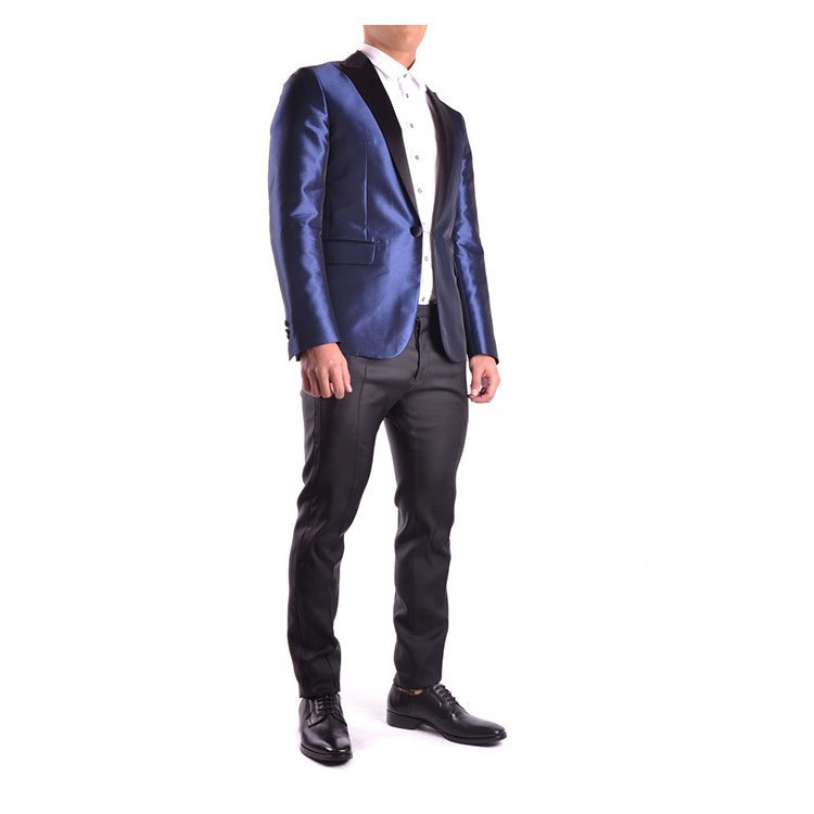 d二次方/dsquared2 18年春夏 男士 商务 经典 蓝紫色 男士西服 s74