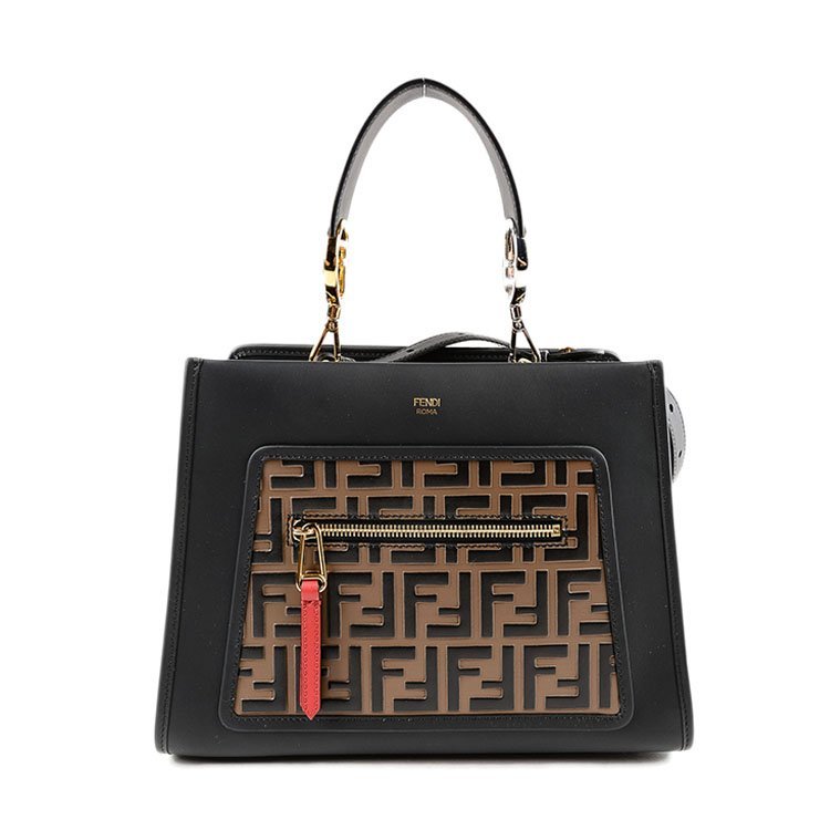 芬迪/fendi 18年秋冬 logo 通勤包 女包 女性 黑色 手提包 8as010 12