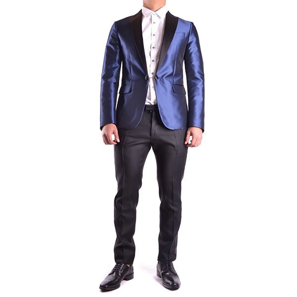 d二次方/dsquared2 18年春夏 男士 商务 经典 蓝紫色 男士西服 s74