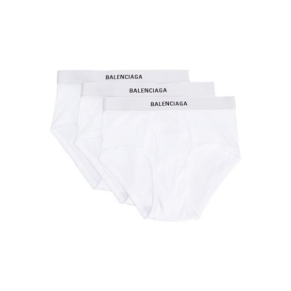 balenciaga/巴黎世家 18年秋冬 三角框 男士 紧身 logo 白色 男士内裤